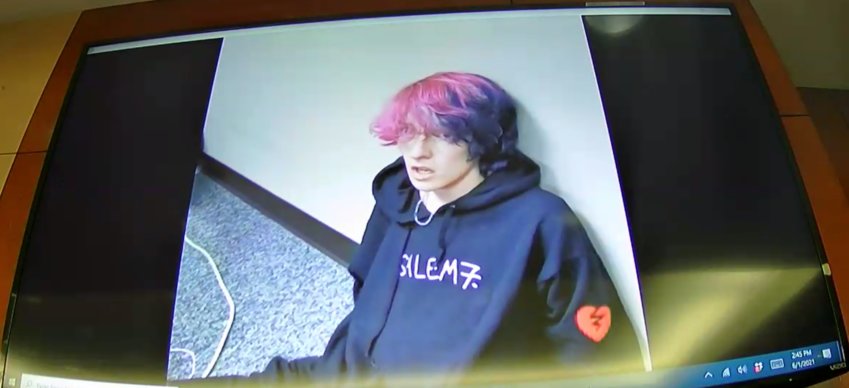 A video played during the trial against Devon Erickson showed how the defendant looked and behaved in the minutes following the May 7, 2019 shooting at STEM School Highlands Ranch. The 13-day trial ended with the jury finding Erickson guilty of 46 criminal charges. The charges carry a mandatory sentence of life in prison without parole.